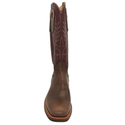 14" Wine Upper w/ Beck Classic Stitching

Mahogany Steer Vamp

Wide French Square Toe

Slightly Tapered Heel