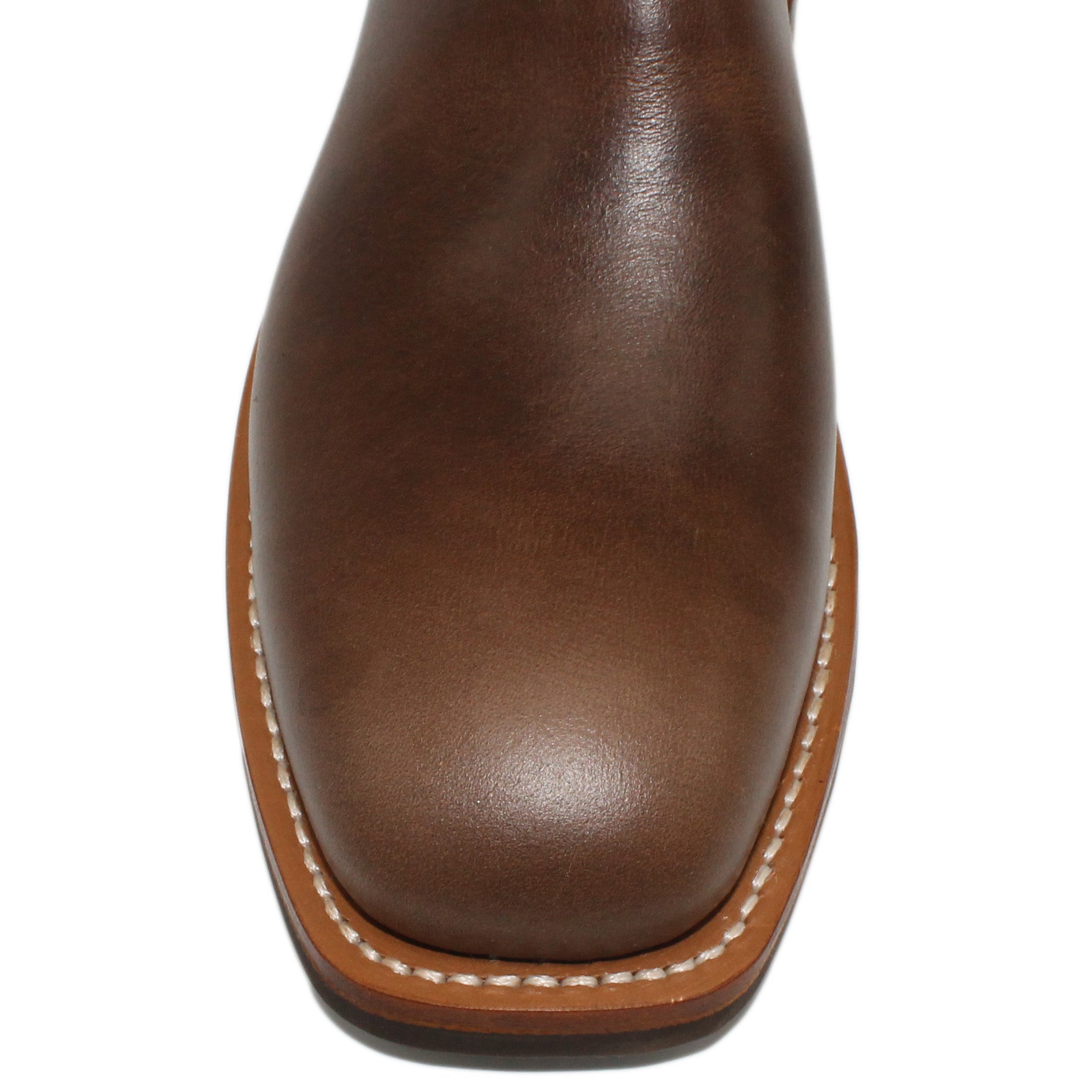 14" Wine Upper w/ Beck Classic Stitching

Mahogany Steer Vamp

Wide French Square Toe

Slightly Tapered Heel