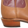 14" Wine Upper w/ Beck Classic Stitching

Saddle Timberjack Steer Vamp

Regular French Square Toe

Slightly Tapered Heel