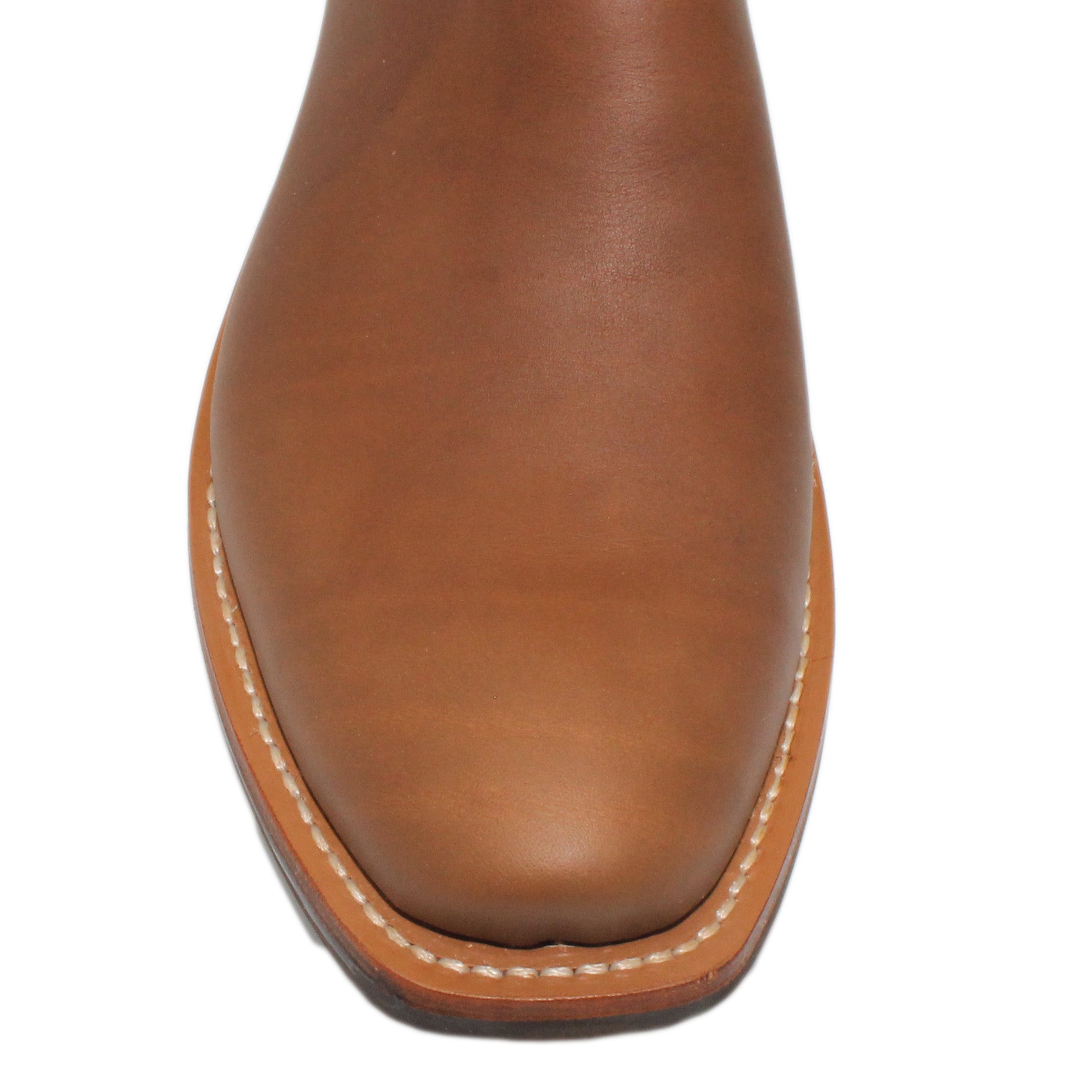 14" Wine Upper w/ Beck Classic Stitching

Saddle Timberjack Steer Vamp

Regular Forties Square Toe

Slightly Tapered Heel