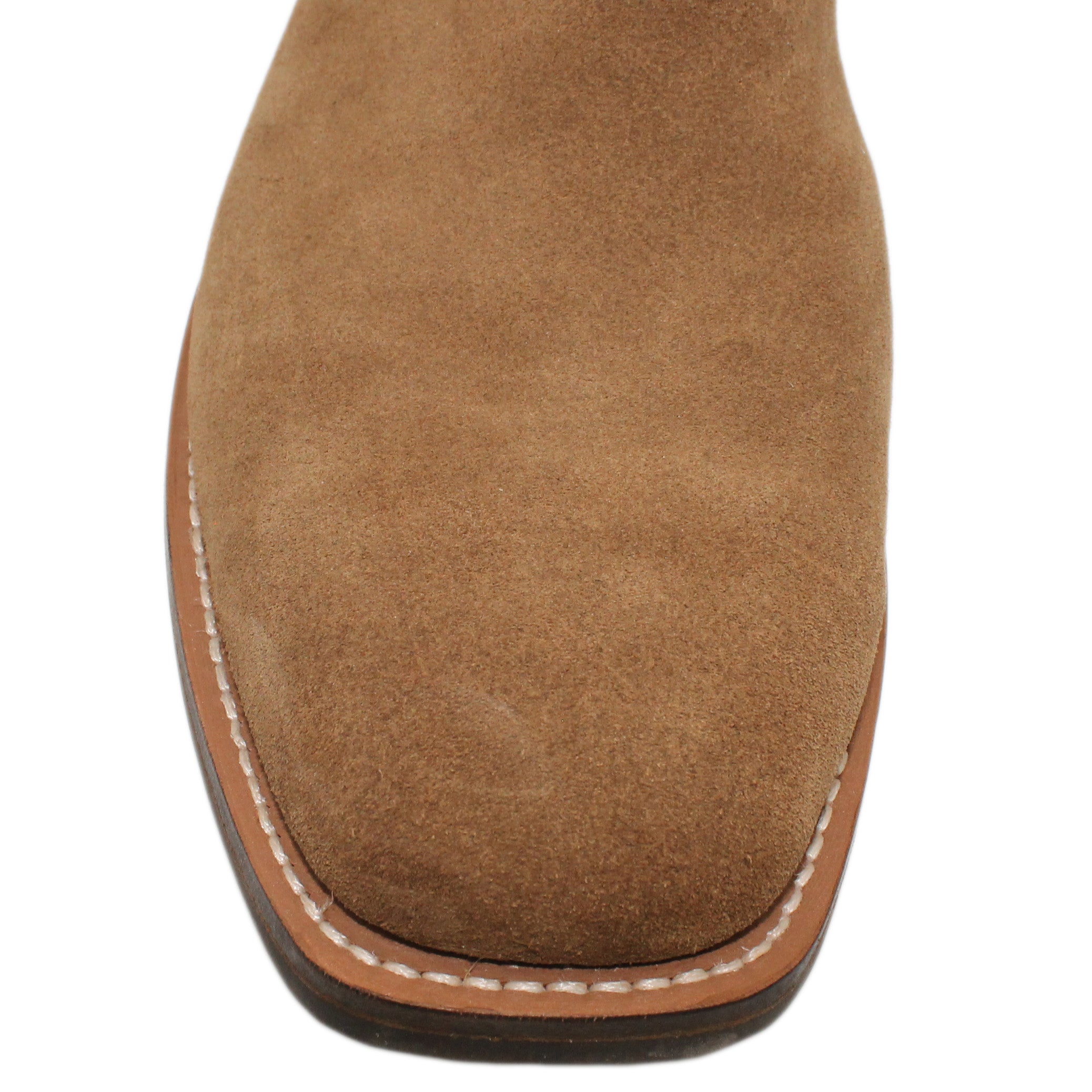 12" Wine Upper w/ Loops Stitching

Saddle Timberjack Rough Out Steer Vamp

Wide French Square Toe

Block Heel