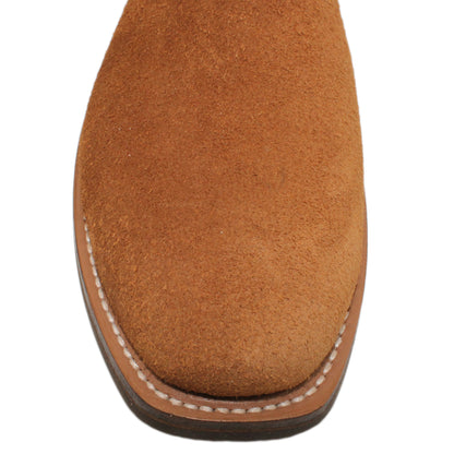14" Wine Uppers w/ Beck Classic Stitching

Tan Timberjack Rough Out Steer Vamp

Regular Forties Square Toe

Slightly Tapered Heel
