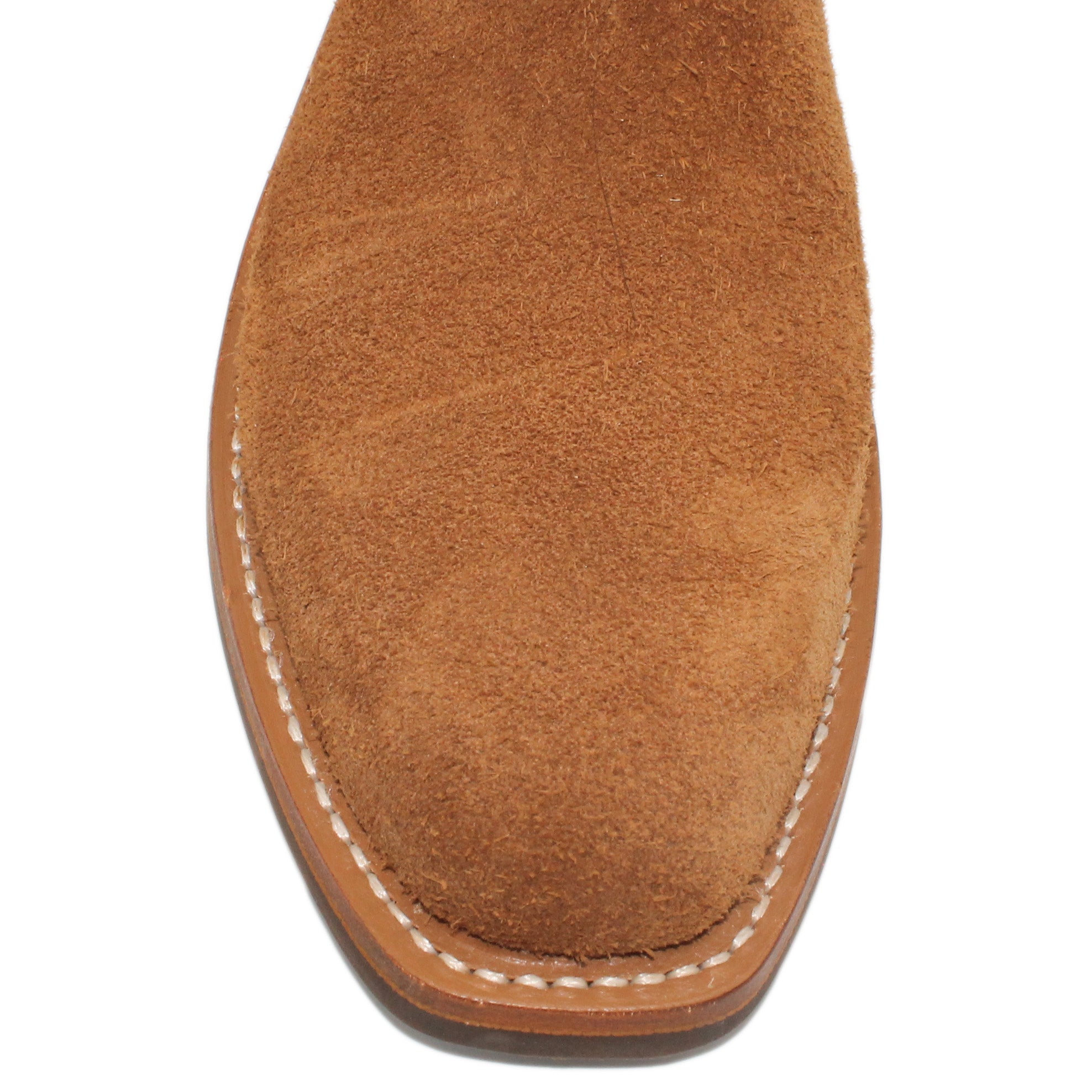 14" Wine Uppers w/ Beck Classic Stitching

Tan Timberjack Rough Out Steer Vamp

Regular French Square Toe

Slightly Tapered Heel