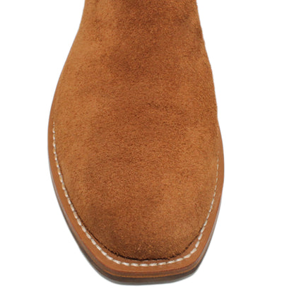 14" Wine upper w/ Diamond Stitching

Tan Timberjack Rough Out Steer Vamp

Regular Forties Square Toe

Slightly Tapered Heel