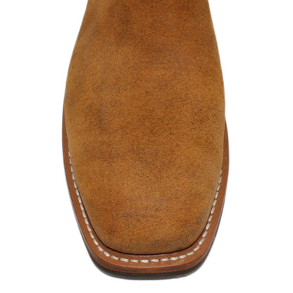 16" Wine upper w/ Tulip Stitching

Tibetan Yak Rough Out Vamp

Wide French Square Toe

Slightly Tapered Heel