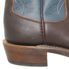 14" Blue Upper w/ Beck Classic Stitching

Brown Timberjack Smooth Steer Vamp

Round Toe

Slightly Tapered Heel