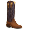16" Purple Upper w/ Tulip Stitching

Saddle Timberjack Steer Vamp

Wide French Square Toe

Slightly Tapered Heel