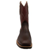 12" Wine Upper w/ Loops Stitching

Brown Timberjack Steer Vamp

Wide French Square Toe

Slightly Tapered Heel