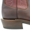 12" Wine Upper w/ Loops Stitching

Brown Timberjack Steer Vamp

Wide French Square Toe

Slightly Tapered Heel