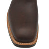 12" Wine Upper w/ Loops Stitching

Brown Timberjack Steer Vamp

Wide French Square Toe

Slightly Tapered Heel