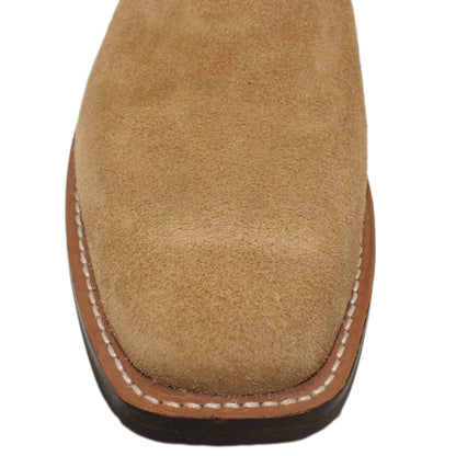 14" Blue upper w/ Diamond Stitching

Buckskin Rough Out Steer Vamp

Wide French Square Toe

Slightly Tapered Heel