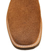 12" Blue Upper w/ Loops Stitching

Saddle Timberjack Steer Rough Out Vamp

Wide French Square Toe

Block Heel
