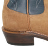 14" Blue Upper w/ Beck Classic Stitching

Saddle Timberjack Rough Out Steer Vamp

Wide French Square Toe

Slightly Tapered Heel
