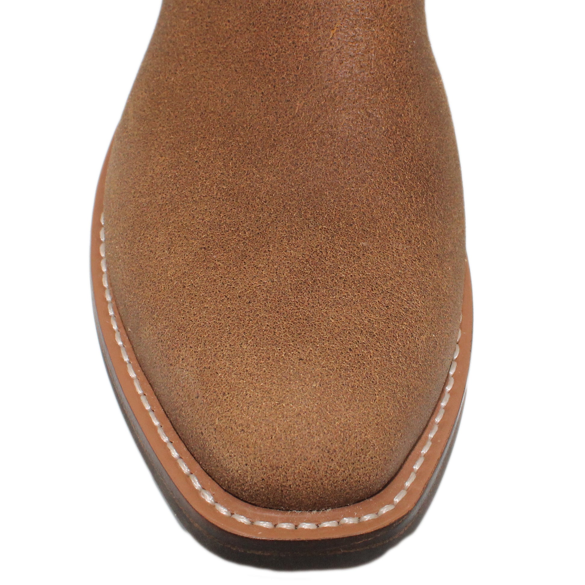 16" Blue Upper w/ Tulip Stitching

Waxed Steer Vamp

Regular French Square Toe

Slightly Tapered