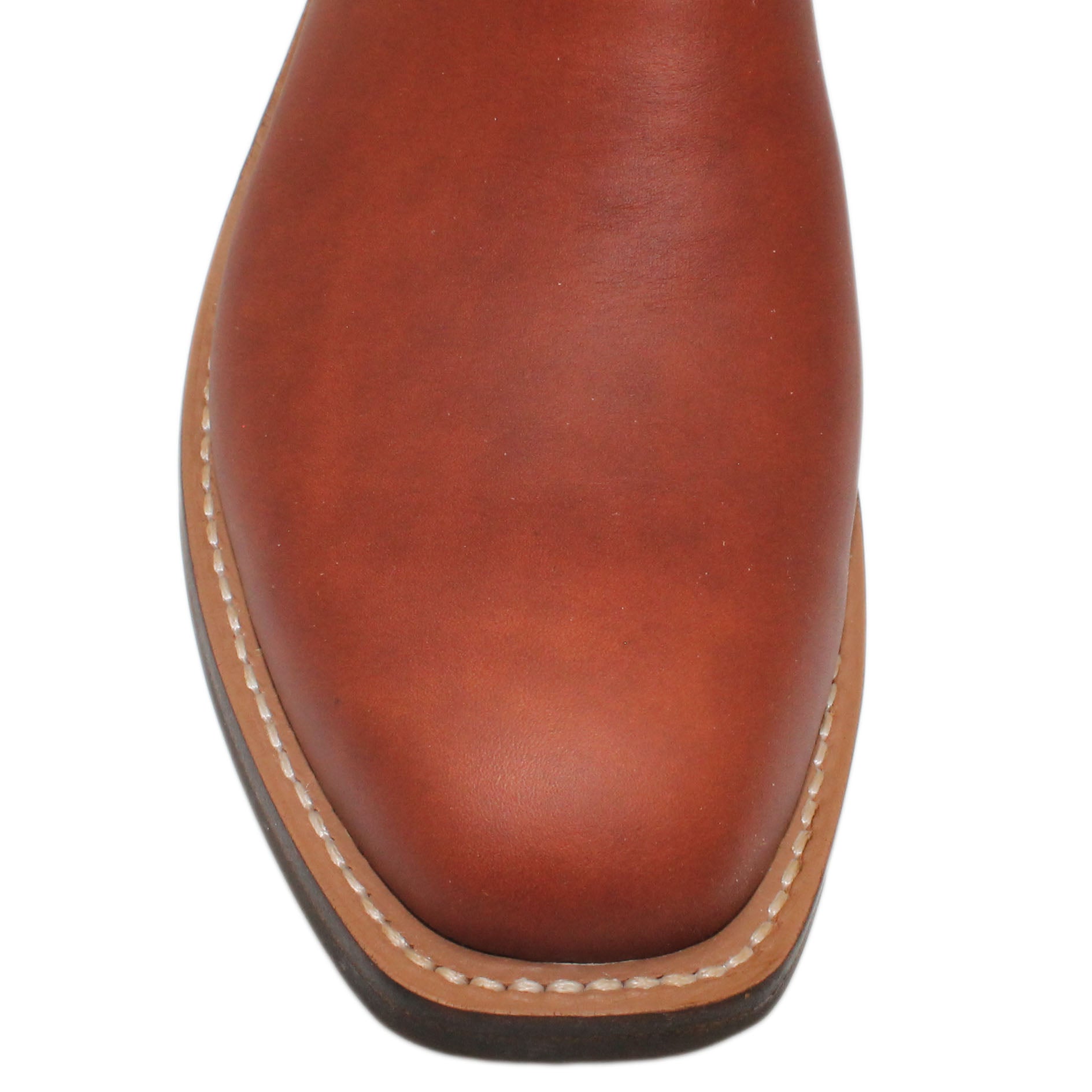 14" Forest Upper w/ Diamond Stitching

Tan Timberjack Steer Vamp

Regular French Square Toe

Slightly Tapered Heel