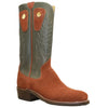 14" Forest Upper w/ Beck Classic Stitching

Tan Timberjack Steer Rough Out Vamp

Wide French Square Toe

Slightly Tapered Heel