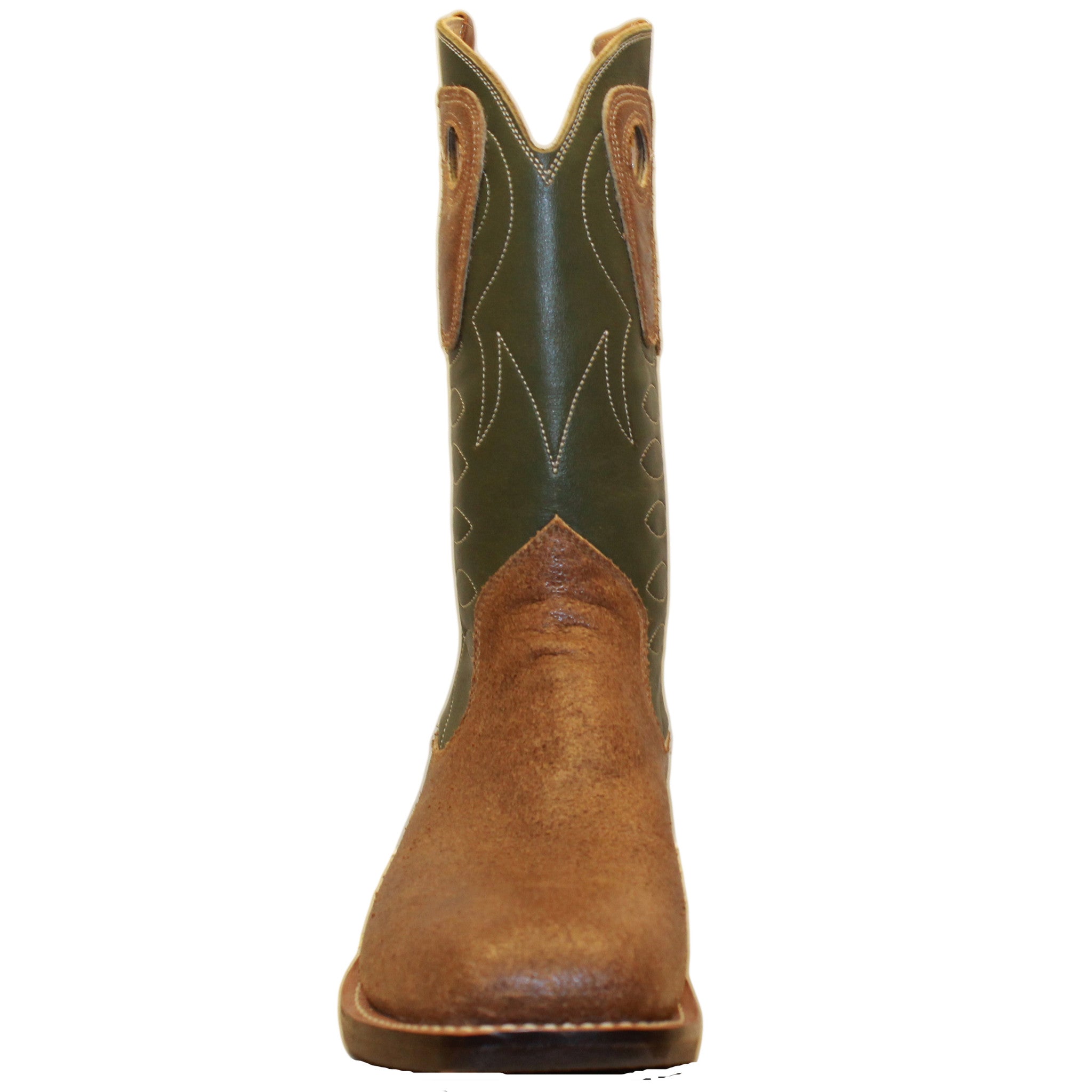 12" Forest upper w/ Loops Stitching

Waxed Steer Vamp

Wide French Square Toe

Slightly Tapered Heel