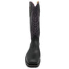 16" Purple Upper w/ Tulip Stitching

Black Steer Vamp

Wide French Square Toe

Block Heel