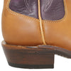 16" Purple Upper w/ Tulip Stitching

Buckskin Timberjack Steer Vamp

Wide French Square Toe

Slightly Tapered Heel