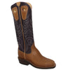 16" Purple Upper w/ Tulip Stitching

Buckskin Timberjack Steer Vamp

Wide French Square Toe

Slightly Tapered Heel