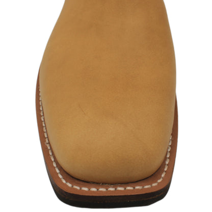 14" Wine Upper w/& Beck Classic Stitching

Buckskin Steer Vamp

Wide French Square Toe

Slightly Tapered Heel