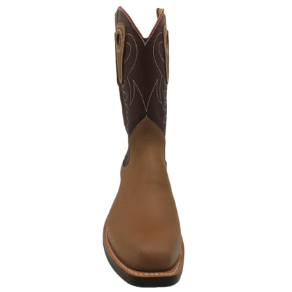 12" Wine Upper w/ Loops Stitching

Saddle Timberjack Steer Vamp

Regular French Square Toe

Slightly Tapered Heel