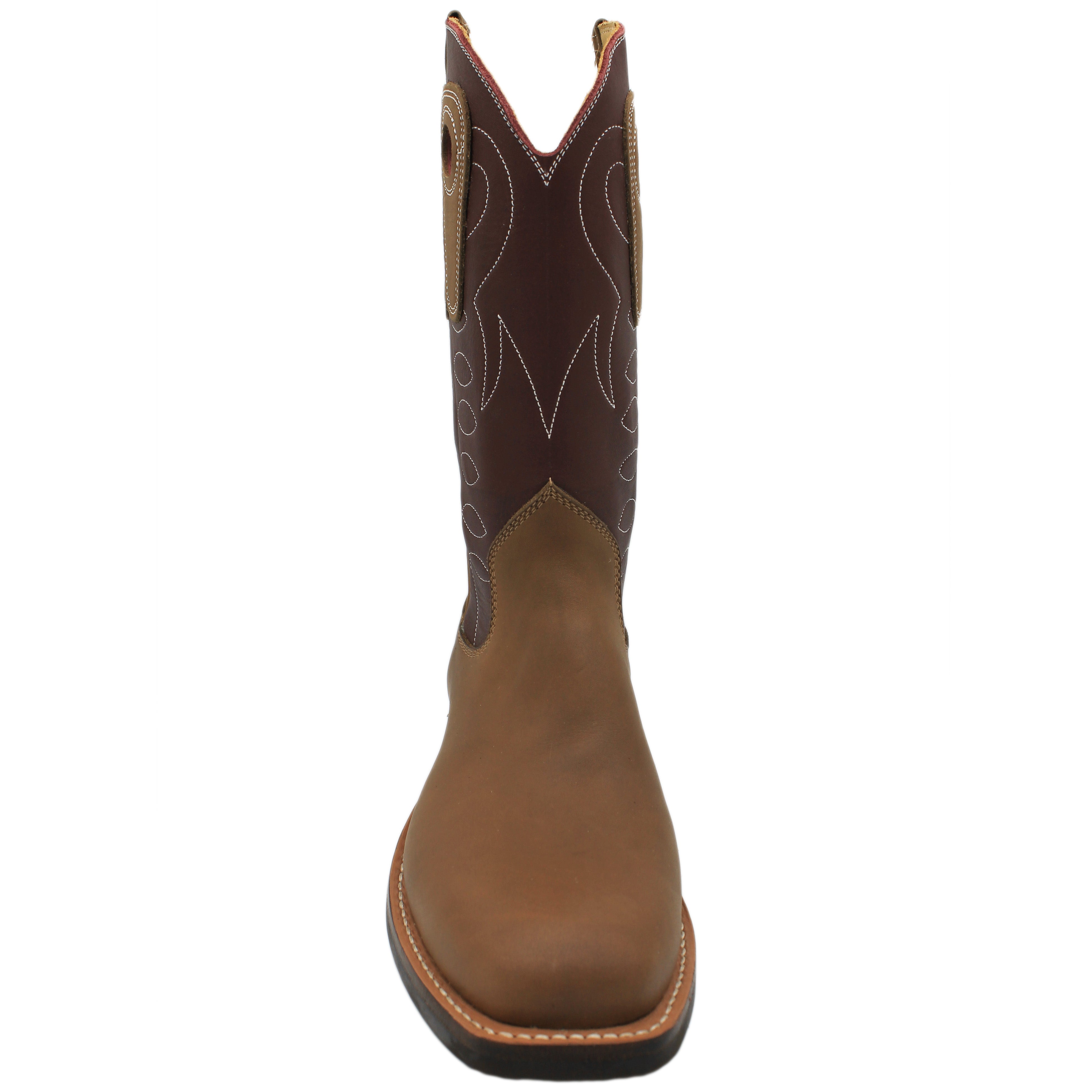 12" Wine Upper w/ Loops Stitching

Saddle Timberjack Steer Vamp

Wide French Square Toe

Slightly Tapered Heel
